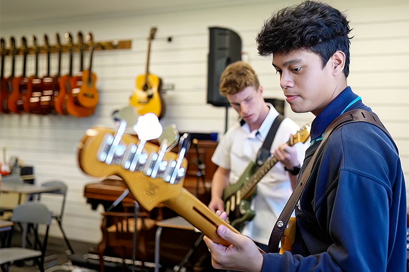 Student band practice