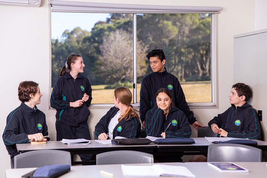Year 11 students in classroom