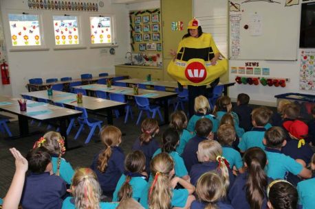 Students involved in fundraising for the Westpac Careflight helicopter