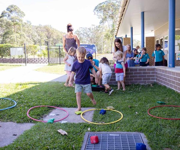 Children taking part in outdoor activities